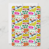 Invitation d'anniversaire de la ligue de justice d (Dos)