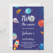 Invitation d'anniversaire de la Lune (Devant)