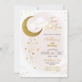 Invitation d'anniversaire de la Lune (Devant)