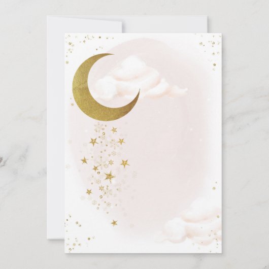 Invitation d'anniversaire de la Lune (Dos)