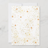 Invitation d'anniversaire de la Lune | Thème Espac (Dos)