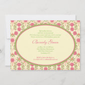 Invitation d'anniversaire de la marguerite victori (Dos)