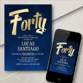 Invitation d'anniversaire de la Marine masculine G