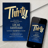 Invitation d'anniversaire de la Marine masculine G