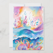 Invitation d'anniversaire de la mer (Devant)