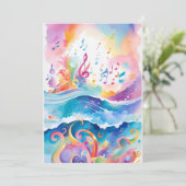 Invitation d'anniversaire de la mer (Debout devant)