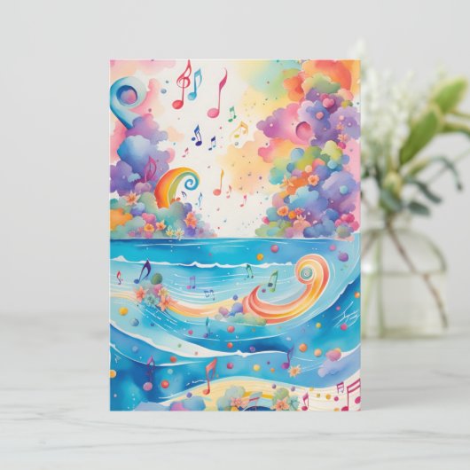 Invitation d'anniversaire de la mer (Debout devant)