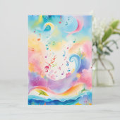 Invitation d'anniversaire de la mer (Debout devant)