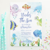 Invitation d'anniversaire de la mer