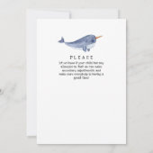 Invitation d'anniversaire de la mer (Dos)