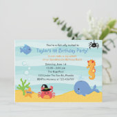 Invitation d'anniversaire de la mer (Boys Hallowee (Debout devant)