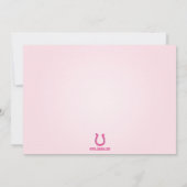 invitation d'anniversaire de la mignonne cowgirl l (Dos)