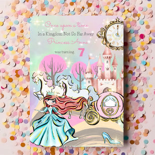 Invitation d'anniversaire de la mignonne princesse