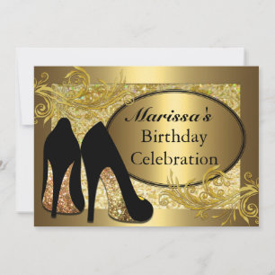 Invitation d'anniversaire de la Parties scintillan