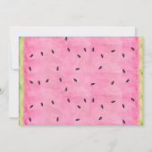 Invitation d'anniversaire de la pastèque (Dos)