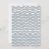 Invitation d'anniversaire de la pêche de la fille (Dos)