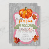 Invitation d'anniversaire de la petite fille Citro (Devant / Derrière)