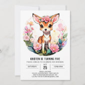 Invitation d'anniversaire de la petite fille de ce (Devant)