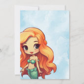 Invitation d'anniversaire de la petite piscine de (Dos)