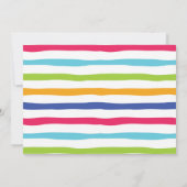 Invitation d'anniversaire de la piscine à éclabous (Dos)