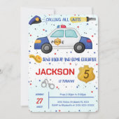 Invitation d'anniversaire de la police (Devant)