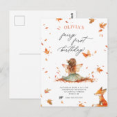 Invitation d'anniversaire de la première année de  (Devant / Derrière)