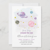 Invitation d'anniversaire de la première fille de  (Devant)