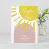 Invitation d'anniversaire de la première fille Sun (Debout devant)