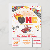 Invitation d'anniversaire de la première voiture d (Devant)
