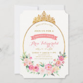 Invitation d'anniversaire de la princesse (Devant)