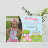 Invitation d'anniversaire de la princesse avec pho (Debout devant)