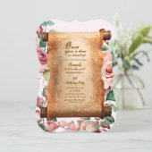 Invitation d'anniversaire de la Princesse enchanté (Debout devant)