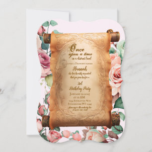 Invitation d'anniversaire de la Princesse enchanté