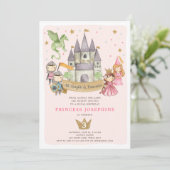 Invitation d'anniversaire de la princesse et des c (Debout devant)