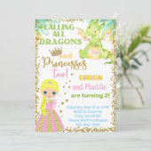 Invitation d'anniversaire de la princesse et des f (Debout devant)