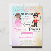 Invitation D'Anniversaire De La Princesse Et Du Pi (Devant)
