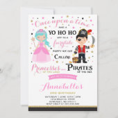 Invitation D'Anniversaire De La Princesse Et Du Pi (Devant)