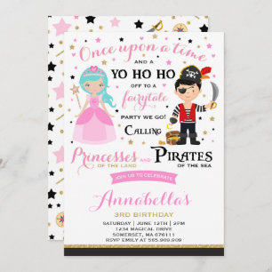 Invitation D'Anniversaire De La Princesse Et Du Pi