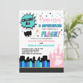 Invitation d'anniversaire de la princesse et du su (Debout devant)
