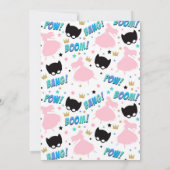 Invitation d'anniversaire de la princesse et du su (Dos)