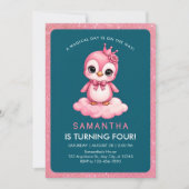 Invitation d'anniversaire de la Princesse Flamant (Devant)