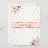 Invitation d'anniversaire de la princesse Floral G (Dos)