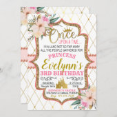 Invitation d'anniversaire de la princesse Floral G (Devant / Derrière)