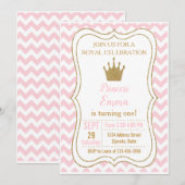 Invitation d'anniversaire de la princesse, invitat (Devant / Derrière)