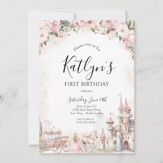 Invitation d'anniversaire de la princesse, Invitat (Devant)