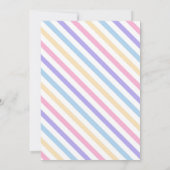 Invitation d'anniversaire de la princesse Rainbow (Dos)