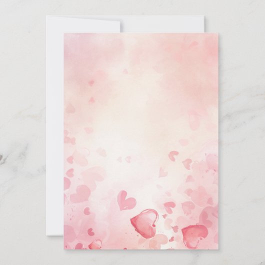 Invitation d'anniversaire de la princesse rose (Dos)