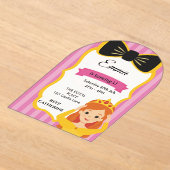 Invitation d'anniversaire de la princesse rose | z (Poser)
