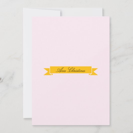 Invitation d'anniversaire de la princesse royale (Dos)