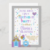 Invitation d'anniversaire de la princesse royale d (Devant / Derrière)